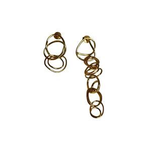 Completed Works Gold Vermeil Mismatched Drop Earrrings